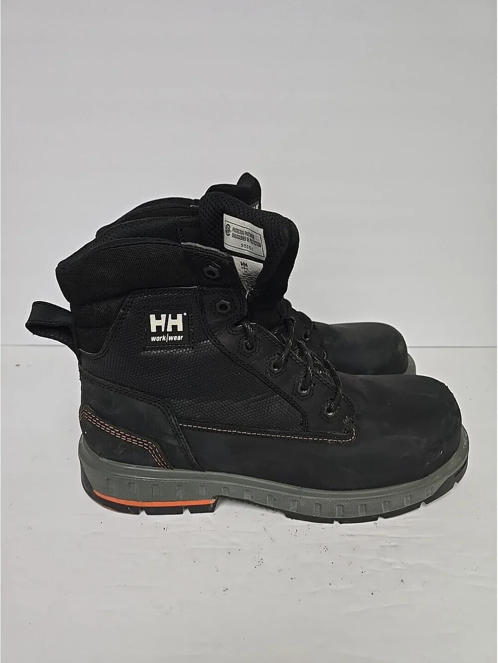 Helly Hansen Men's 6” FreshTech Steel Toe Work Boots HHS232001 Black Size 12M